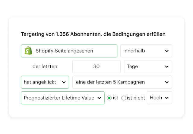 Erziele ROI und finde Kontakte mit erweiterter Segmentierung