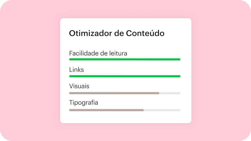 Imagem de uma representação abstrata do recurso Otimizador de Conteúdo. O visual sugere como os usuários podem aprender como suas estratégias de marketing digital podem se beneficiar do aprendizado de máquina e da IA.